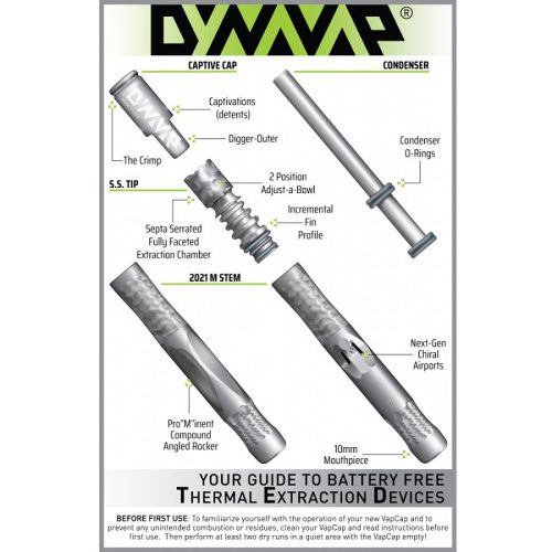 DynaVapTheM2021AnalogDryHerbVaporizerExplodedView