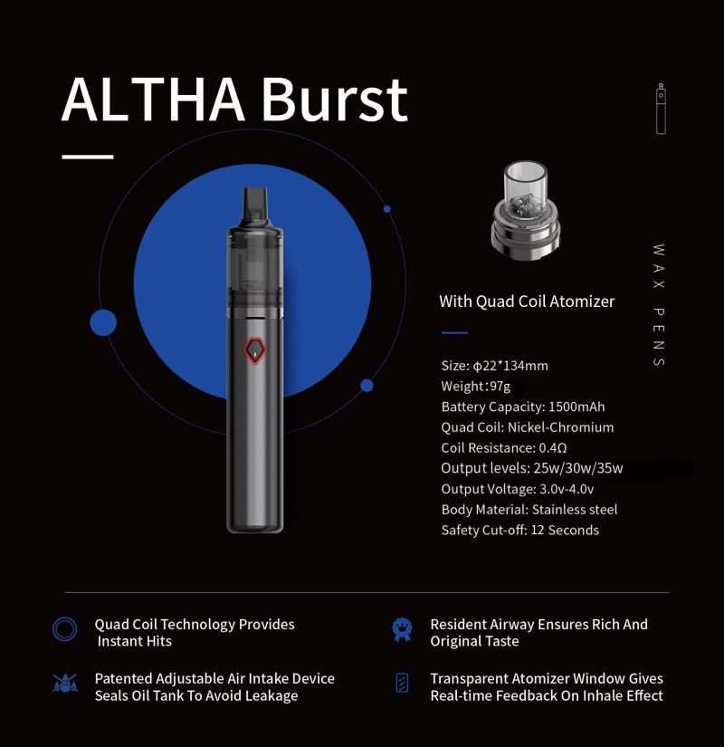 Smok Wax Pen Altha Burst Altha Slim Altha Vs Airis 8 Vs Youcan Union Vape E Cigarette Vaporizer