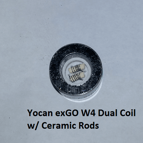 Yocan EXgo W4 Replacement Coil Dual Ceramic Rod or Nero (Wax) - Vape Pen Sales - 3