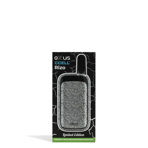 exxus rizo cartridge vaporizer white black crackle packaging